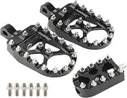 Motorcycle Foot Pegs Wide Fat Footrests Gear Shift Pedals Toe Shifter Pegs For Sportster XL Road King(B)