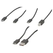 [Jaycar] USB 2.0 Type-C Plug to Plug Cable 1.8m - to Micro B