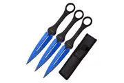 Perfect Point Blue Electro Throwing Knife Set 178mm 3pc (K-PP-105BL-7-3)