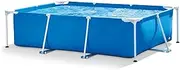 GHFGHVBN Outdoor Above Ground Swimming Pool kit with 3-Layer PVC Material and Crystal Clear Filtration for Outdoor use (Color : Blue, Size : 220 * 150 * 60cm)