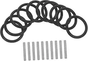 FELTECHELECTR 10 Sets Rubber Rings and Locking Wrenches Retainer Rings for Efficient Easy Installation Rubber Kit for Secure Sealing