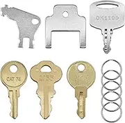 6 Pcs Universal Paper Towel Dispenser Key, Replacement Key Compatible with Tork SCA 1100, Bradley 2055, Janitor Bobrick Cat 74, Kimberly Clark 770301, Georgia Pacific, E114 Toilet Paper Dispensers