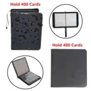 Card Binder 4/12 Pockets Zip Trading Card Album Folder Case Hold 400/480 Cards