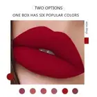 6Pcs Matte Liquid Lipstick Sets Permanent Stay on Lipstick D1P0 Lip Set Q8J9