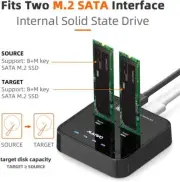MAIWO SATA M.2 SSD Duplicator, SATA M.2 to Type C Hard Drive Docking Station, fo