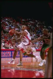 Forward Terrance Roberson Fresno State Bulldogs in action the Flor- Old Photo