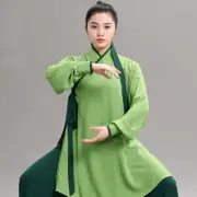 Tai Chi Uniform Silk Linen Martail Arts Wushu Chinese Costume Kung Fu Outfit
