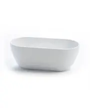 New Seima Freestanding 1700 Bath Egg Shell Shape in Sanitary Grade Acrylic High