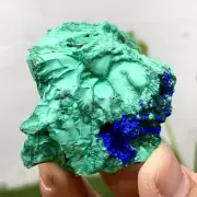 124G BEST NATURAL Azurite/Malachite crystalminerals specimens
