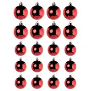 VINTERFINT tree ornament in bag, set of 20, bauble red