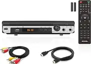 Roxel RDP-S700 DVD Player With HDMI Cable for TV, Multi Region HD With USB, Remote Control, Karaoke Function, CD Player, FULL HD HDMI and RCA Port