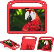 Kids Case for Samsung Galaxy Tab A8 2022 (SM-X200/X205/X207) 10.5 inches，Shockproof， Lightweight Handle Stand ， Cover for Samsung Galaxy Tab A8 10.5 inch(Red)