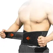 Men's Relieve Lower Back Pain Back Brace Decompression Breathable Double Support Lumbar Support Belts Sports Lightweight Support Posture Corrector(Large)