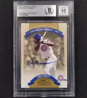 Andre Dawson signed 2002 Donruss Classics #185 card Beckett BGS BAS 10 auto