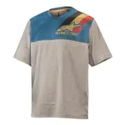 Alpinestars Youth Alps 4.0 Short Sleeve Jersey - Grey Ochre Size L