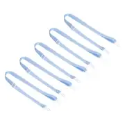 5 Pcs Shoulder Strap Adjustable Swivel Clips Hooks Buckle Slide, Sky Blue
