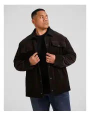 [Johnny Bigg] Finn Cord Shacket in Chocolate