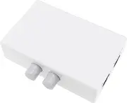 Create idea 1pc RJ45 Network Switch 2 in 1 Out 2 Ports RJ45 Ethernet Network Push Button Metal Mini Switch Box Compatible with MT-RJ45-2M