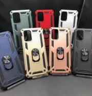 For Samsung Galaxy A02S A025 Armor Ring Stand Magnetic Mount Case Cover