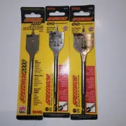 Irwin Speedbor Spade Bits 3pc Lot - 1", 1 1/8" 1 1/2 (A1)