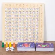 Wooden Math Multiplication Addition Board Math Table Board Double Sided Board