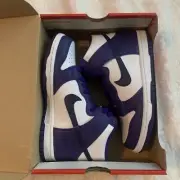 Nike Dunk Hi GS White Midnight Navy Youth Size 4Y NIB DH9751-100 DS Brand New