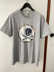 NWT PAUL SMITH REGULAR FIT SPEEDSHOP SKULL MEN'S T SHIRT GREY SZ M
