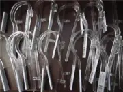 12 High Quality Transparent Plastic Pew Bow Clips