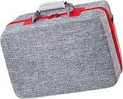 Generic Carrying Case Protective Storage Case Portable Shockproof Anti Scratch Hard Shell Travel Bag for Console Headset USB Cables, Gray