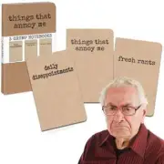 Grump Notebooks by Archie McPhee - Writing Pads Notepads Grumpy Gift