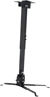 Vsenkes Ceiling or Wall Mount for Projector Universal Metal Bracket Strong Load Bearing with Telescopic Tube for Home Theater Office, Black