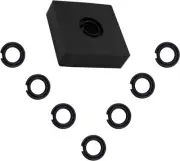 (7 Sets) 3/8" Impact Retaining Ring Clip Friction Hog with Black