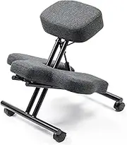 Ergonomic Office Chair Kneeling Cross Legged, Kids/Adult Rolling Posture Chair for Desk & Human Bodies of Different Heights, Meditation Sitting Chair - Improve Posture & Relieve Pain