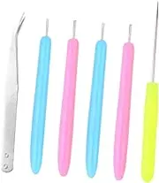 Sturdy Paper Quilling Tools 6pcs Paper Quilling Set for Art Craft Rolling Pen Included Random Color