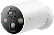 TP-Link Tapo Smart Wire-Free Indoor/Outdoor Security Camera, AI Detection, 10000mAh Battery, 2K QHD, Colour Night Vision, 150° Super Wide FOV, IP66, Tapo Solar Panel Supported (Tapo C425V1.20)