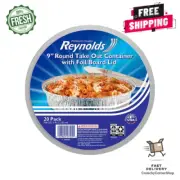 Reynolds 9" Round Foil Take Out Containers with Lids, 20 ct. FREE SHIPPING
