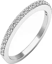 [Dazzlingrock Collection] 0.25 Carat (ctw) 14K Gold Round White Diamond Wedding Anniversary Stackable Band Ring 1/4 CT