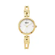 Eclipse Diamond Set Mother of Pearl Gold Tone Watch