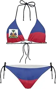 [Dajingkj] Triangle Bikini Sets for Women High Waisted Sexy Hot Micro Bikini Top Thong Swimsuit Brazilian String Bikini Bathing