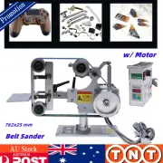 Belt Sander Abrasive Belt Sanding Machine Polisher Grinder w/ Motor 762mm*25mm