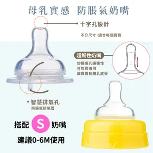 DL台灣製寬口雙蓋玻璃奶瓶120ML 母乳儲存瓶 銜接AVENT吸乳器(小山豬款)【EA0060】 (6.1折)