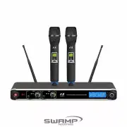 ICM IU-2079 Dual Channel Wireless Microphone System - 2 Handheld Mics