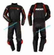 DUCATI MOTORBIKE SUIT MOTORCYCLE LEATHER SUIT 1&2 PC BIKERS RACING RIDING SUIT