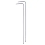 2pcs Ball End Hex Key Wrench 1.5mm L-Shape Long Arm Metric Wrenches, Silver