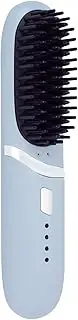 Hair Straightener Brush - Cordless Hair Straightener Brush | Hair Straightening Comb | Beard Straightener Brush | 3 Modes Adjustable Hot Straightening Comb | Fast Heating Straightening Brush For Women