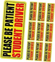 10 Pcs Novice Driver Magnet for Car Student Driver Sticker Magnet Learner Driver Magnetic Sticker Reflective Material Reflective Magnetic Sticker Magnetic Yellow