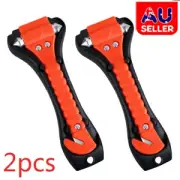 2X Emergency Safety Hammer Glass Breaker Tool Belt Car Bus Cutter 2 in 1 Window