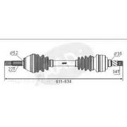 GSP CV Shaft - CVS.DW02