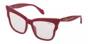 Blumarine SBM749 9EZX Women’s Sunglasses Red Size 58