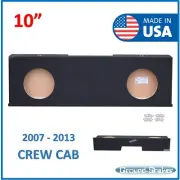 Fits Chevy Silverado Crew-Cab 2007-2013 10" Dual Sub Box Subwoofer Enclosure